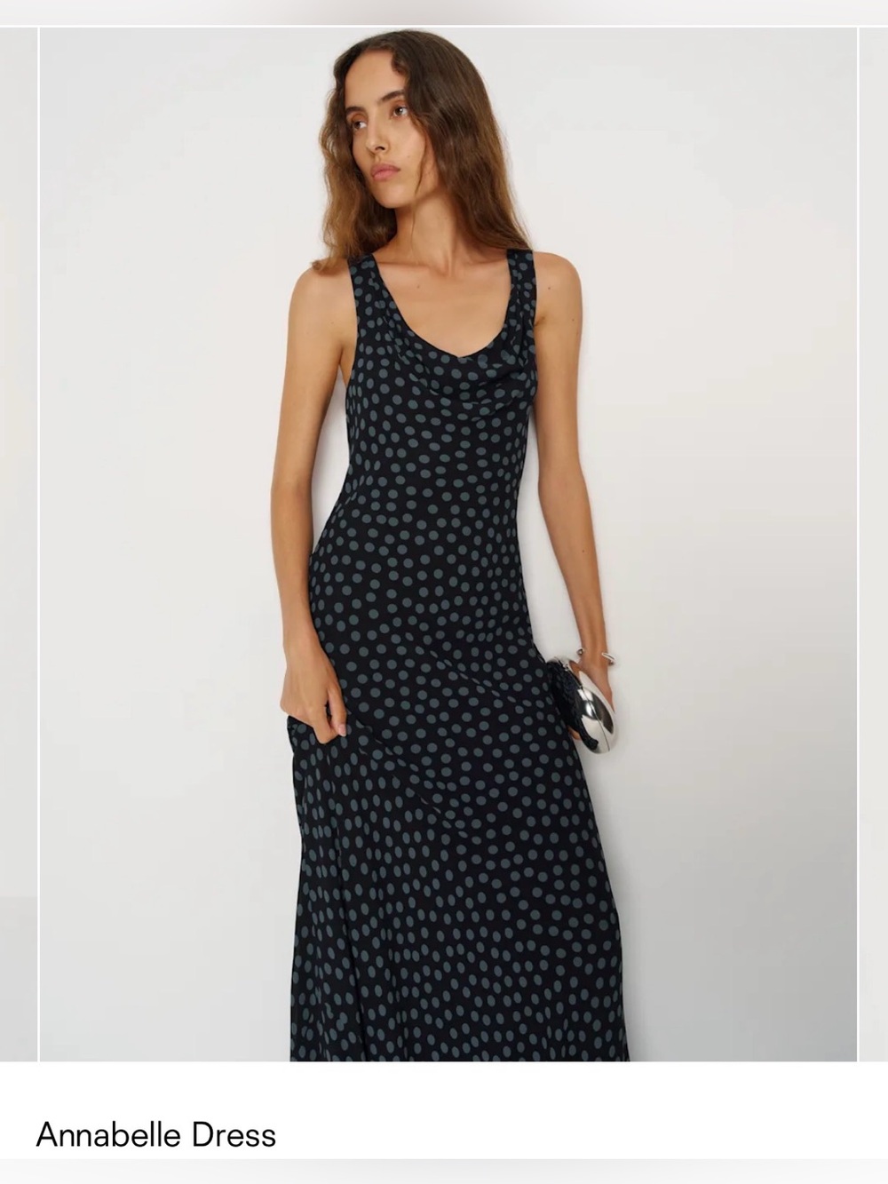 Reformation Annabelle Dress in Cosmic Dot - Picture 2 of 11